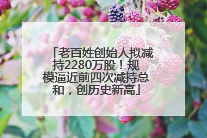 老百姓创始人拟减持2280万股！规模逼近前四次减持总和，创历史新高