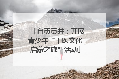 自贡贡井：开展青少年“中医文化启蒙之旅”活动