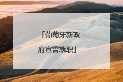 葡萄牙新政府宣誓就职