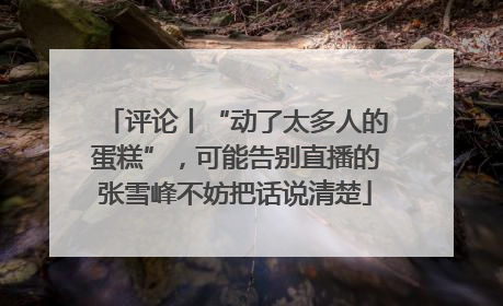 评论丨“动了太多人的蛋糕”，可能告别直播的张雪峰不妨把话说清楚