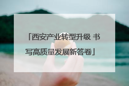 西安产业转型升级 书写高质量发展新答卷