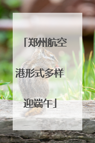 郑州航空港形式多样迎端午
