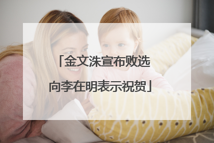 金文洙宣布败选 向李在明表示祝贺