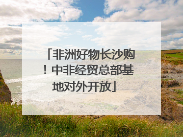 非洲好物长沙购！中非经贸总部基地对外开放