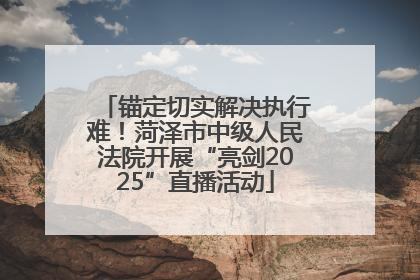 锚定切实解决执行难！菏泽市中级人民法院开展“亮剑2025”直播活动