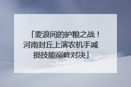 麦浪间的护粮之战！河南封丘上演农机手减损技能巅峰对决