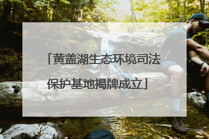 黄盖湖生态环境司法保护基地揭牌成立