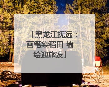 黑龙江抚远：画笔染稻田 墙绘迎旅发