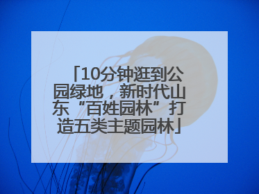 10分钟逛到公园绿地，新时代山东“百姓园林”打造五类主题园林