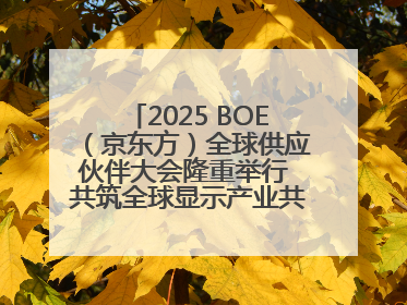 2025 BOE（京东方）全球供应伙伴大会隆重举行 共筑全球显示产业共生共赢新格局