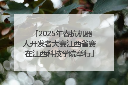 2025年睿抗机器人开发者大赛江西省赛在江西科技学院举行