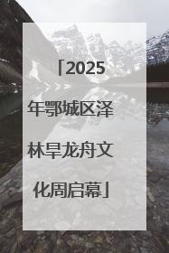 2025年鄂城区泽林旱龙舟文化周启幕