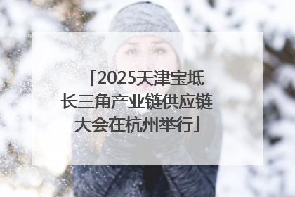 2025天津宝坻长三角产业链供应链大会在杭州举行