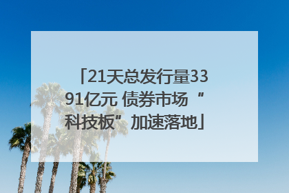 21天总发行量3391亿元 债券市场“科技板”加速落地