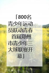 800名青少年运动员跃动青春 首届郑州市青少年三大球联赛开幕